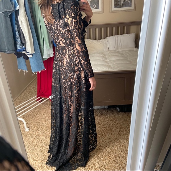 Do + Be hi-lo long sleeve lace dress - Picture 2 of 8